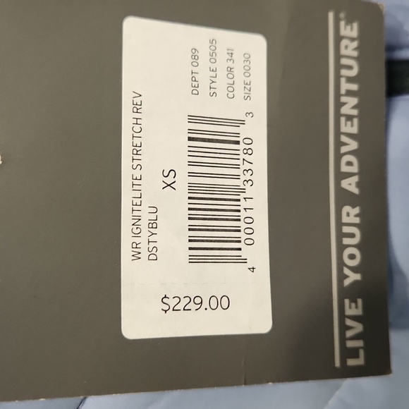 NWT Eddie Bauer Ignitelite Reversible Hooded Jacket Dusty Blue Gray First Ascent - Picture 12 of 15